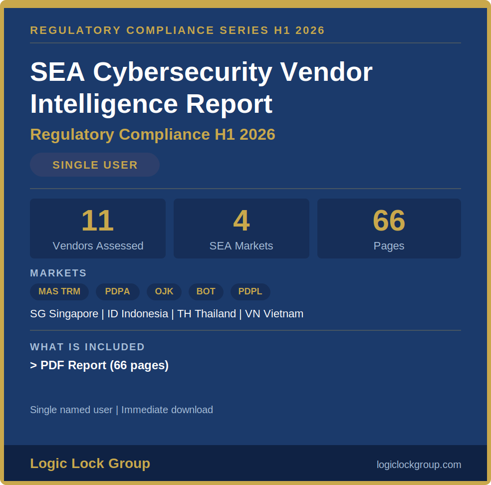 SEA cybersecurity vendor intelligence report