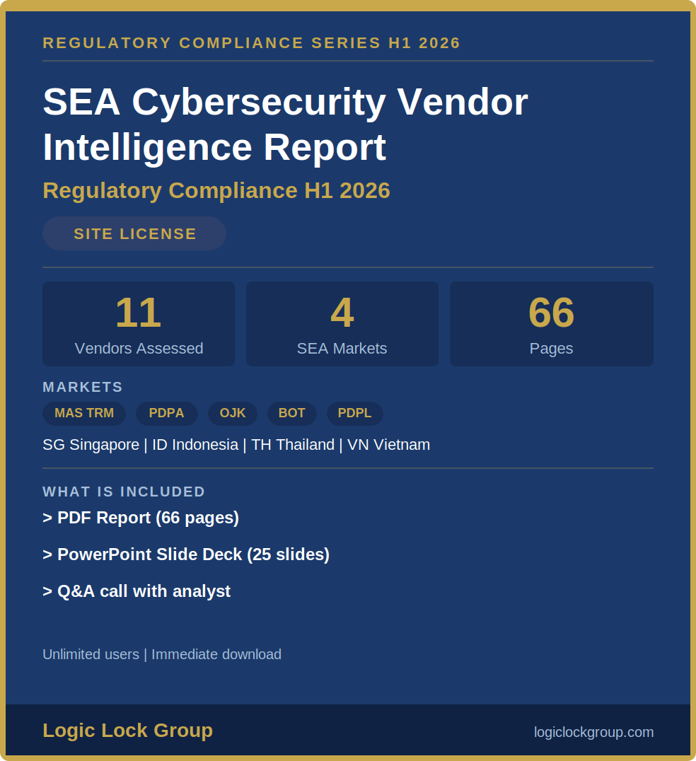 SEA cybersecurity vendor intelligence report